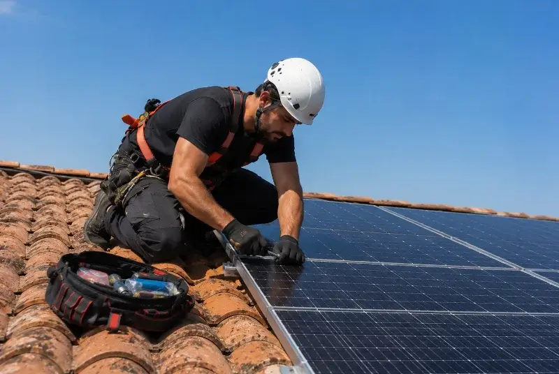 Maintenance et monitoring de panneaux solaires à Clarensac